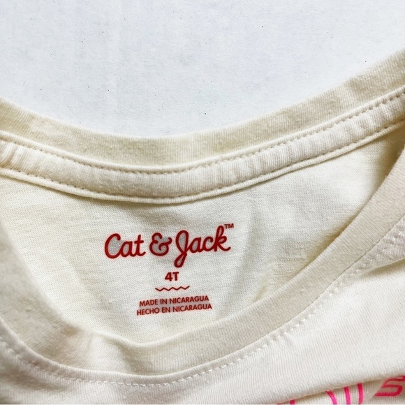 CAT & JACK Girl’s Graphic Long Sleeve Autumn Top - 4T - Picture 3 of 8